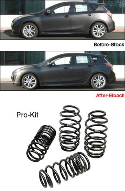 04/09 > Eibach Pro Kit Lowering Springs Mazda 3 Mk2 2.3 MPS